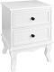 MIADOMODO Éjjeliszekrény 2 db 34 x 29,5 x 50 cm fehér