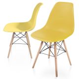 Étkezőszék készlet műanyag 2db - sárga