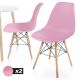 MIADOMODO Étkezőszék műanyag ülés  2 db rózsaszín