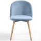MIADOMODO Étkezőszék készlet bársony 2 db jégkék