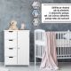 MIADOMODO Tároló szekrény 4 fiók 55 x 30 x 82 cm fehér