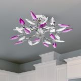 JAGO Mennyezeti lámpa A++ átmérő 45 cm levélmintával