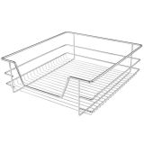 JAGO Teleszkópos fiók készlet 3 db 46 x 44 x 14 cm króm