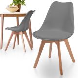 MIADOMODO Étkezőszék készlet 2 db szürke