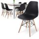 MIADOMODO Étkezőszék készlet 6x Fekete