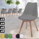 MIADOMODO Étkezőszék készlet 8 db szürke