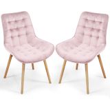 MIADOMODO Étkezőszék készlet 2 db rózsaszín