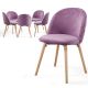 MIADOMODO Étkezőszék készlet 6x Lila