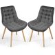 MIADOMODO Étkezőszék készlet 6x Szürke
