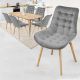 MIADOMODO Étkezőszék készlet 6x Szürke
