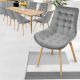 MIADOMODO Étkezőszék készlet 8x Szürke