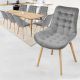 MIADOMODO Étkezőszék készlet 8x Szürke