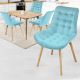 MIADOMODO Étkezőszék készlet 4 db türkiz