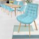 MIADOMODO Étkezőszék készlet 8 db türkíz