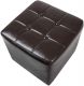 MIADOMODO Fotel Chesterfield barna 58 x 71 x 70 cm
