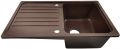 AQUAMARIN Gránit konyhai mosogató 76 x 46 cm barna