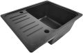 AQUAMARIN Gránit konyhai mosogató 57 x 45 cm fekete