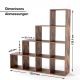 MIADOMODO Többszintes polc nagy szabadon álló vintage