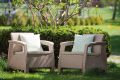Allibert Kerti rattan fotel CORFU DUO Cappuccino