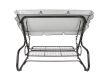 Kerti hintaszék  4 személyes fém antracit színű